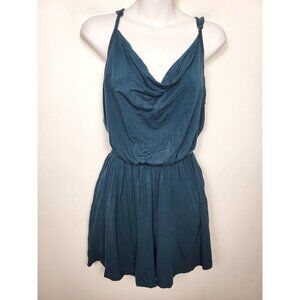 P.S. Love teal rayon romper. Size small